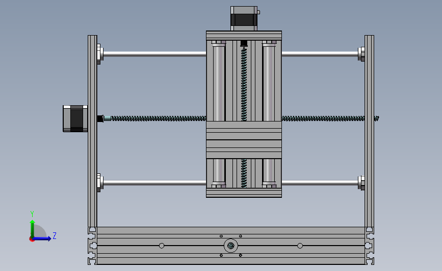 型材 CNC arduino 3D打印机 左侧视图