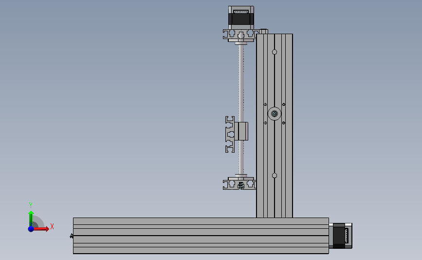 型材 CNC arduino 3D打印机 正面视图