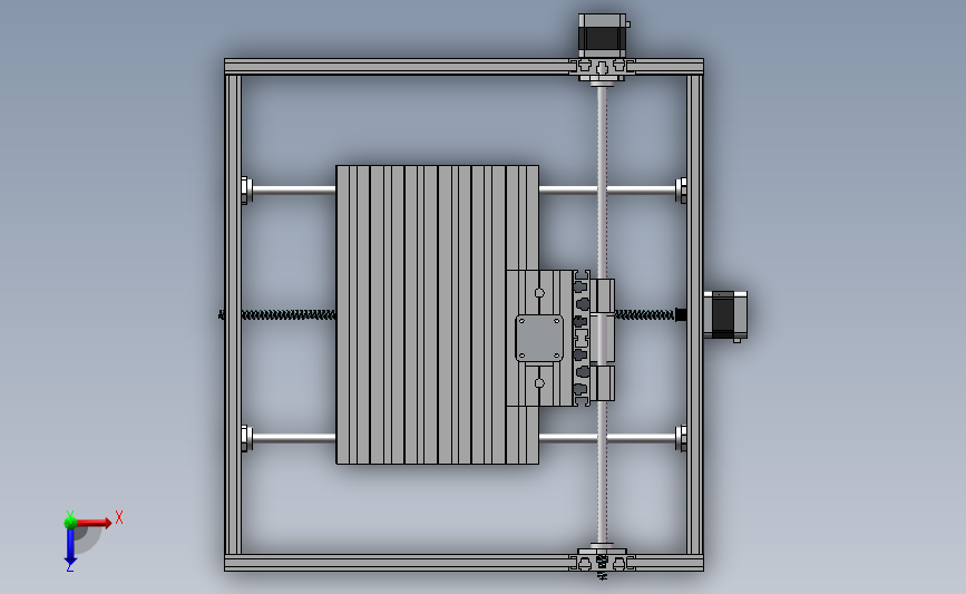型材 CNC arduino 3D打印机 俯视图