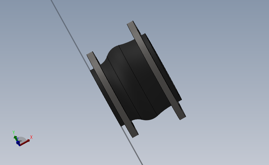 KYT型可曲挠同心异径橡胶接头[KYT型可曲挠同心异径橡胶接头]125x80