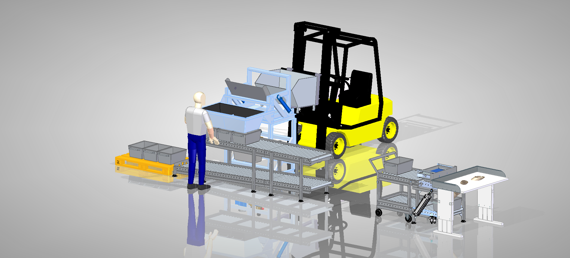 手动螺杆分拣系统