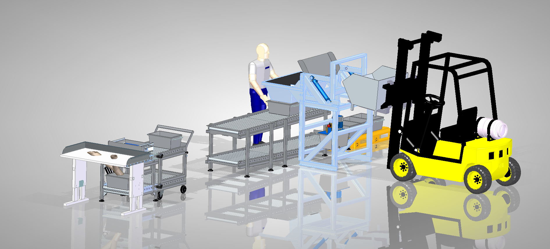 手动螺杆分拣系统