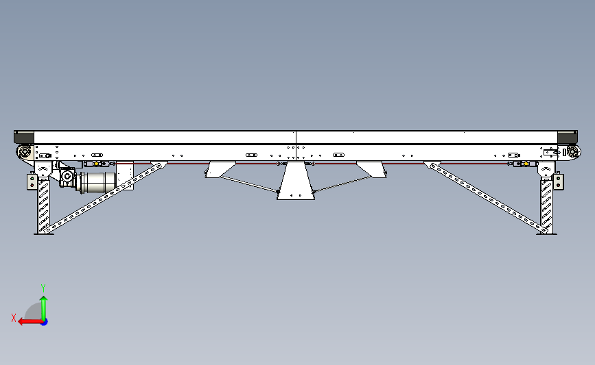 14ft-BBBC皮带输送机 背面视图