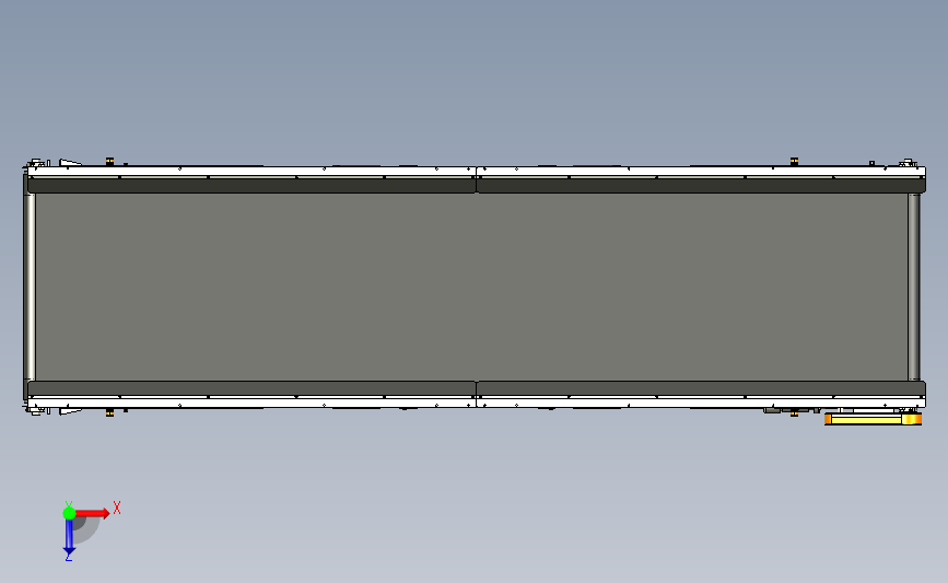 14ft-BBBC皮带输送机 俯视图