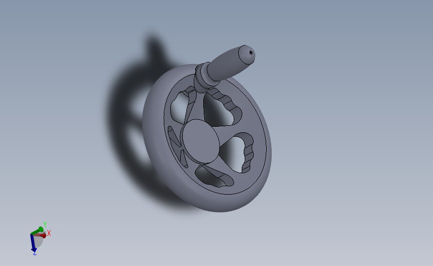 手轮 Solidworks 2018 模型图纸下载 懒石网