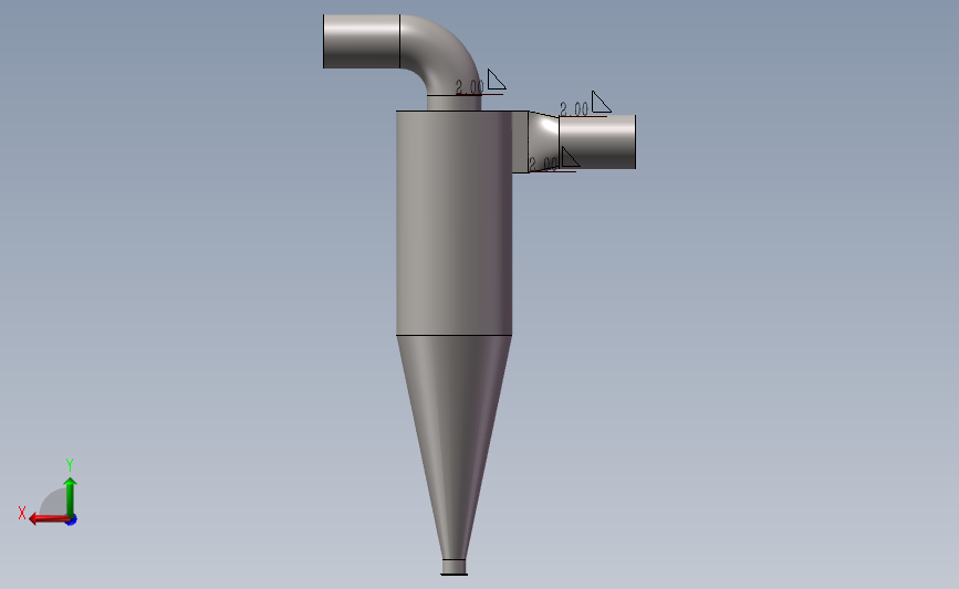旋风分离器3D