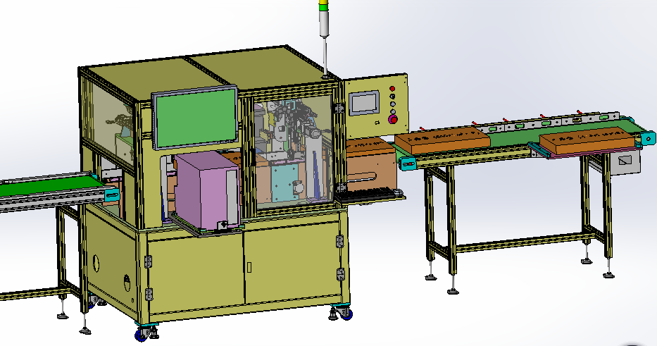 全自动贴标、封切、热缩线