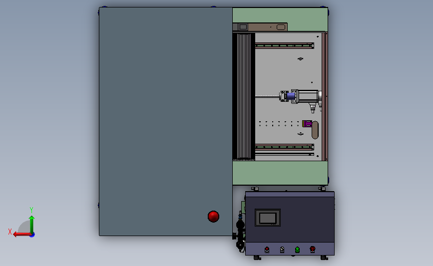 六轴小型CNC 背面视图