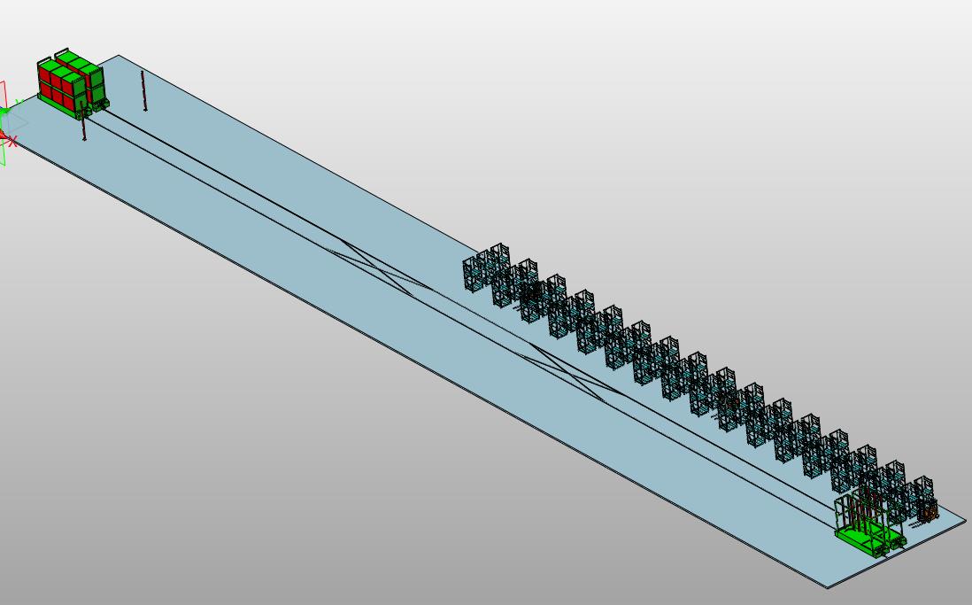 rgv代替铲车车间内自动输送料架