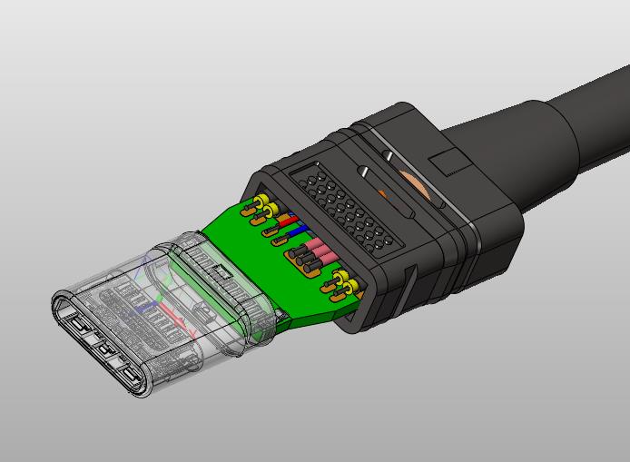 USB4.0接口线缆接头详细