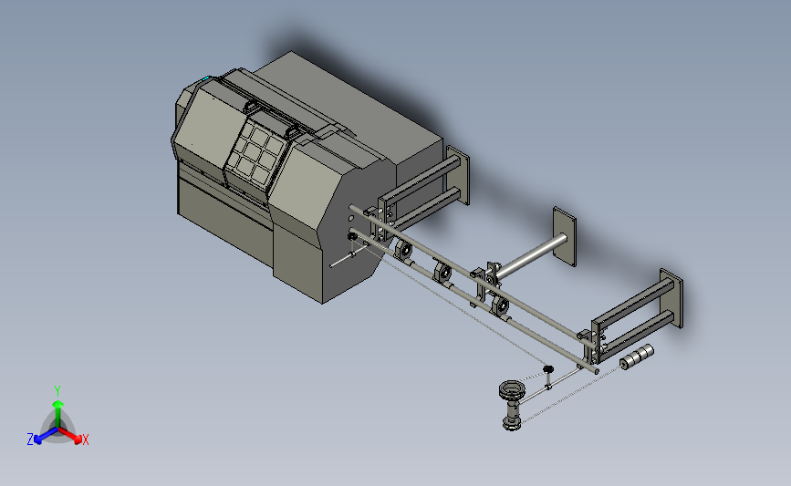 数控机床机械式自动送料机