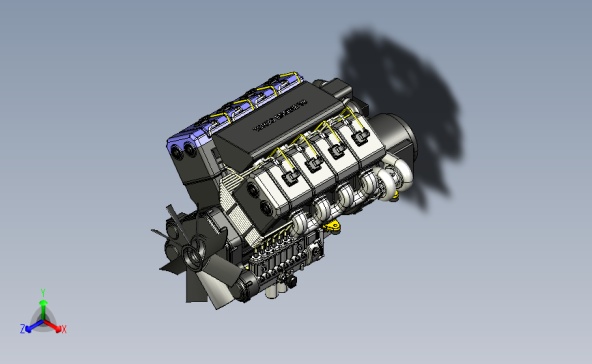 V8涡轮增压柴油机
