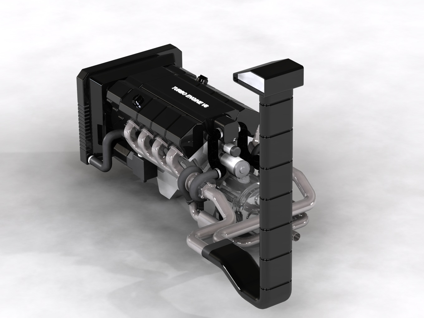 V8涡轮增压柴油机