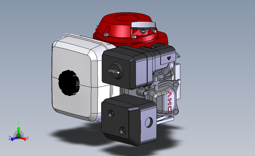 GX200发动机_SOLIDWORKS 2013_模型图纸下载 – 懒石网