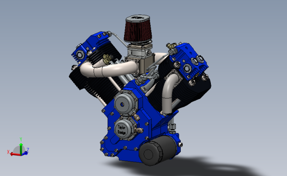 800cc V型发动机模型