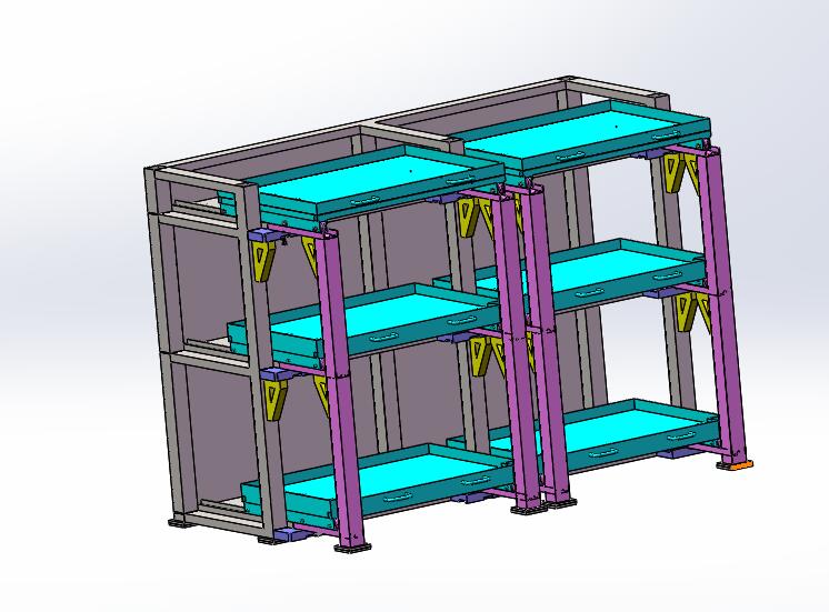 可伸缩和抽拉模具架 承重大 Solidworks 2015 模型图纸下载 懒石网