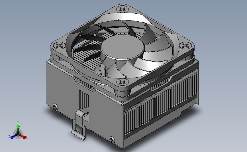 空气冷却器3D模型