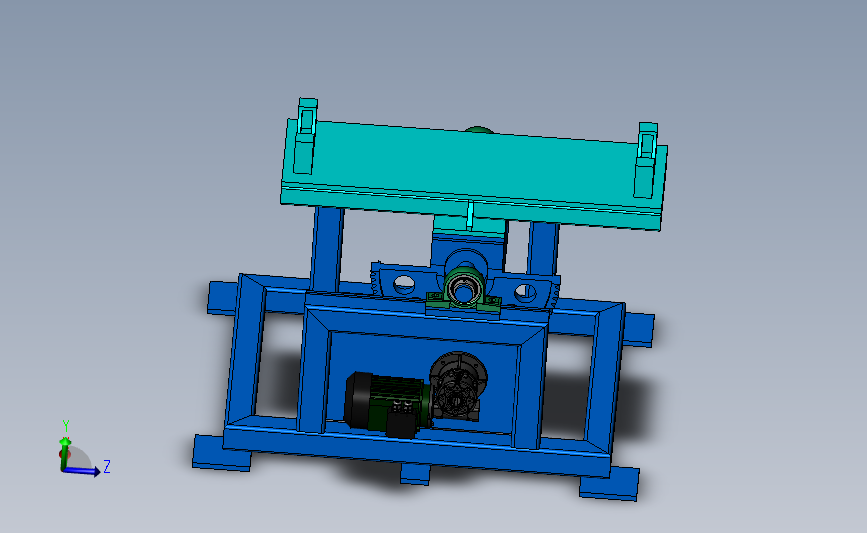 翻转变位机3D数模图纸 Solidworks设计