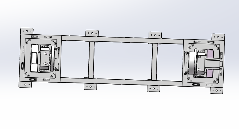 1t头尾架焊接变位机3D数模图纸 Solidworks设计