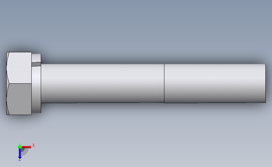 六角螺栓弹垫组件M10X60 俯视图