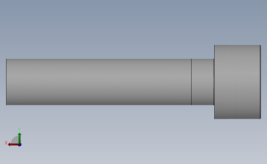 内六角圆柱头螺钉M10X45 背面视图