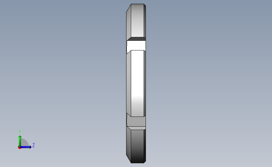 圆螺母M110X2 左侧视图