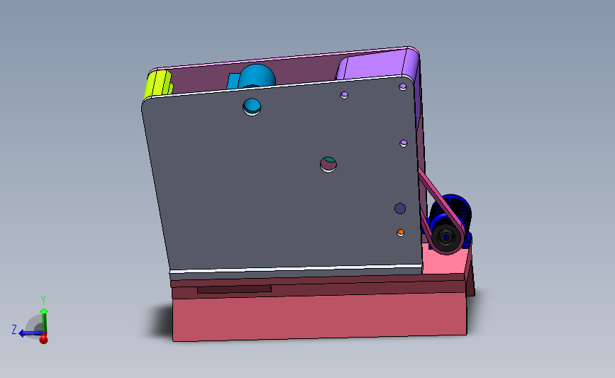 六杆式颚式破碎机3D模型图纸 Solidworks设计