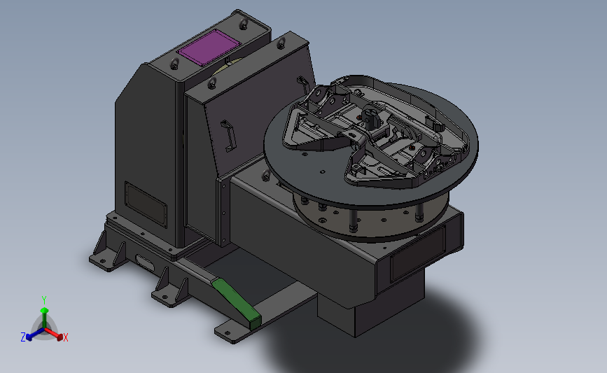 L型变位机3D数模图纸 Solidworks设计