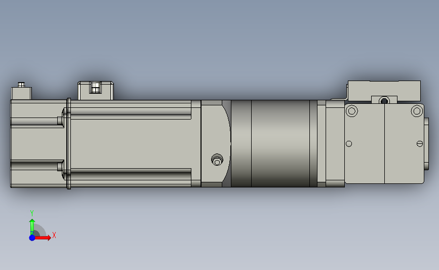 欧规皮带滑台模组M55-1000-L-D-K3-M400W-N-S3 正面视图