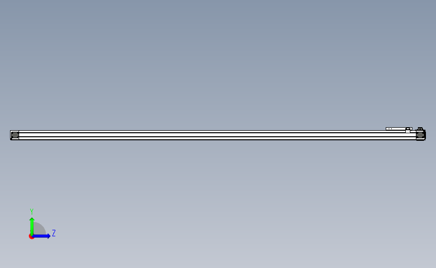 欧规皮带滑台模组M55-2100-R-D-K3-M400W-N-S3 左侧视图