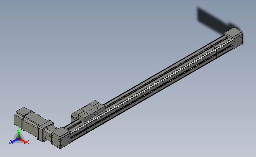欧规皮带滑台模组T-25-550-LB-RN-LG1-D