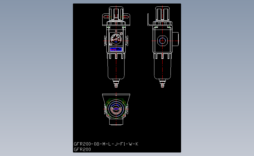 亚德客三联件gfr200