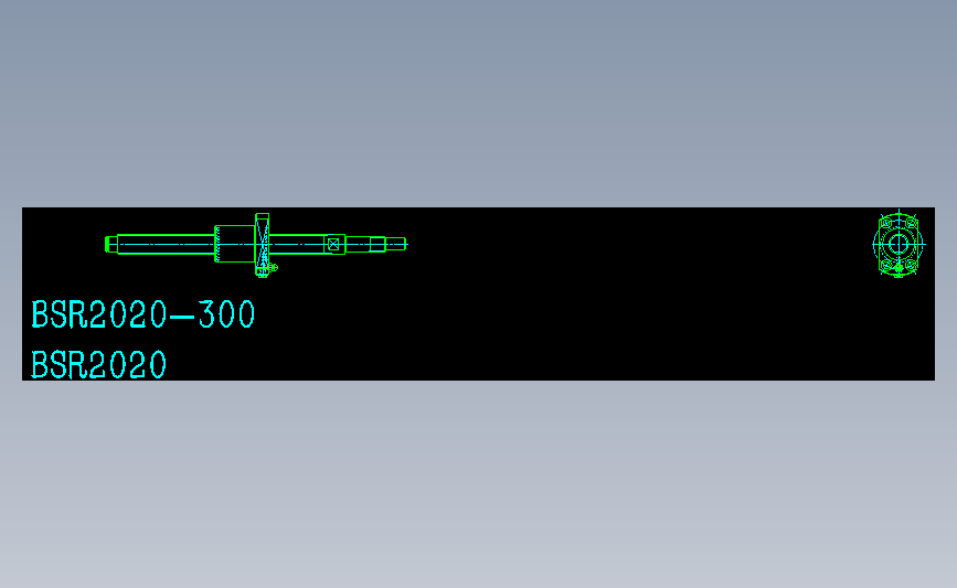 NSK滚珠丝杠BSR2020