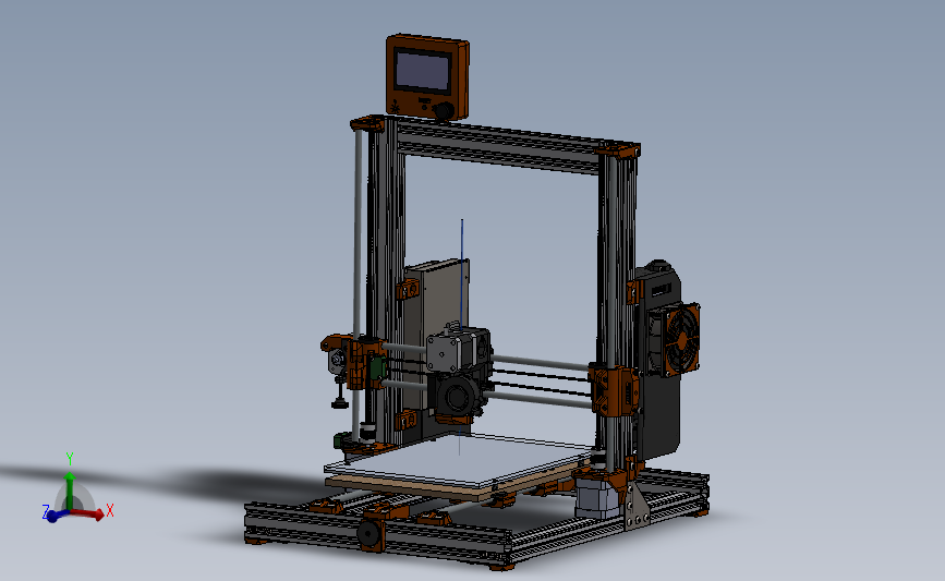 全新的3d 打印机