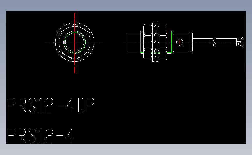 奥托尼克斯接近传感器PRS_AutoCAD_模型图纸下载 – 懒石网