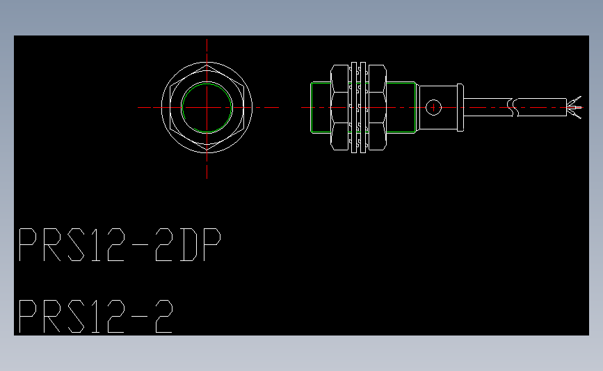 奥托尼克斯接近传感器PRS_AutoCAD_模型图纸下载 – 懒石网