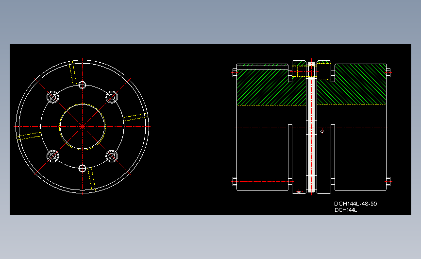 LINK联轴器DCH_AutoCAD_模型图纸下载 – 懒石网