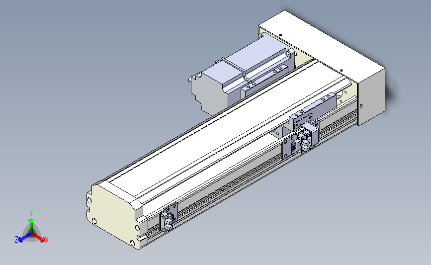日规螺杆半密滑台模组S-100-250-1P-IL-RM