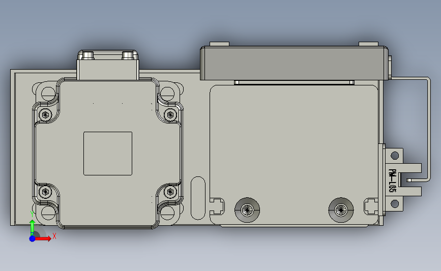 日规螺杆全密滑台模组SW70-650-1P-OL-RM-M200W-O-S3 正面视图