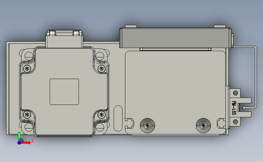 日规螺杆全密滑台模组SW70-850-1P-OL-RM-M200W-O-S3 正面视图
