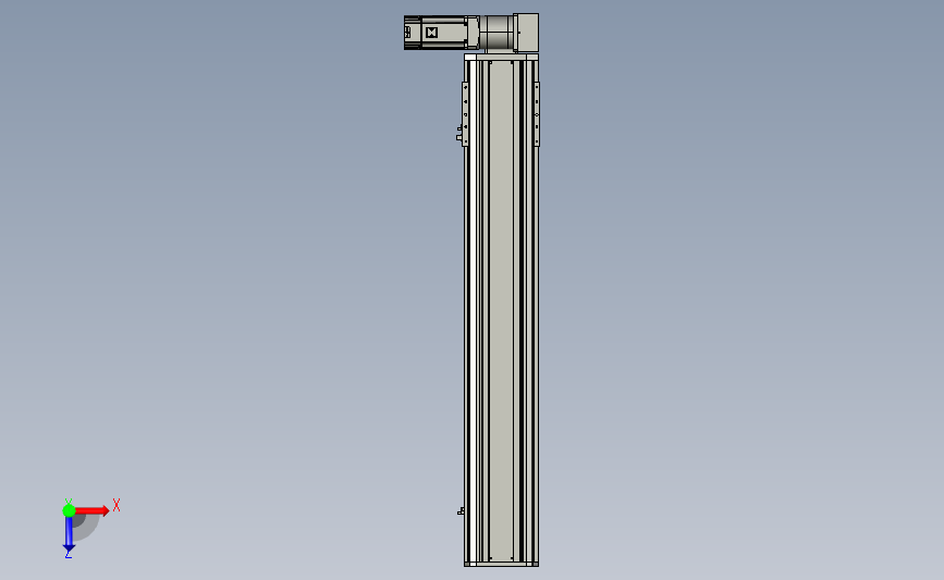 日规皮带半密滑台模组T178-900-4P-L-P-HPF80-M750W-O-S3 俯视图