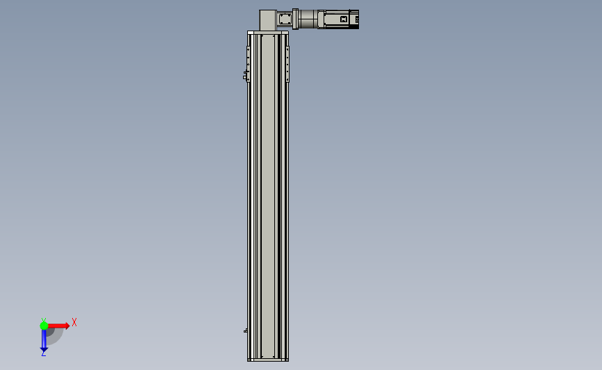 日规皮带半密滑台模组T178-1100-4P-L-D-HPF80-M750W-O-S3 俯视图