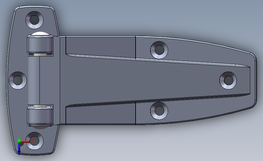 合页、铰链User Library2k ss mini strap hinge_SOLIDWORKS 2011_模型图纸下载 懒石网