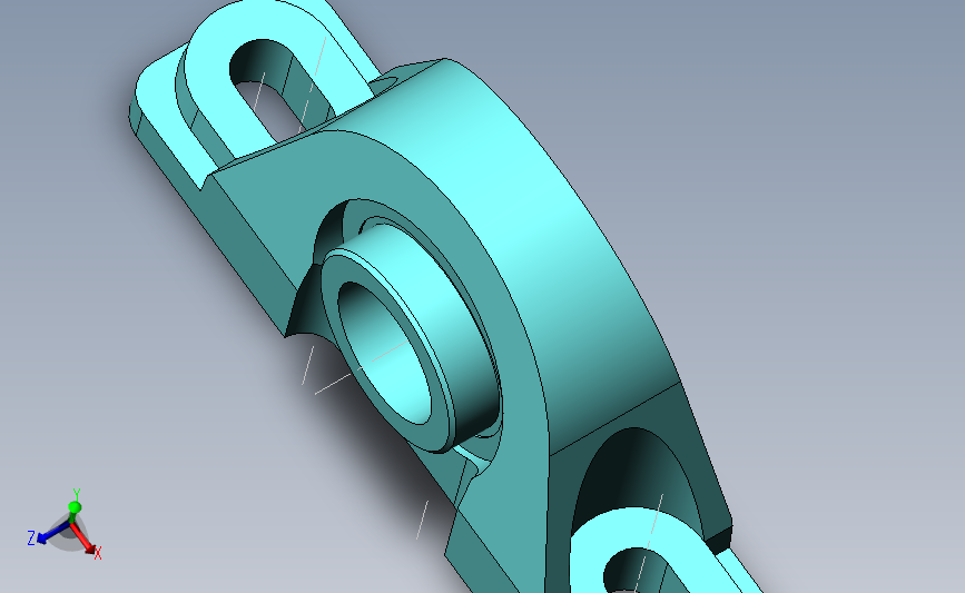 合页、铰链User Library-124132 Bearing 1_00 Pillow Block
