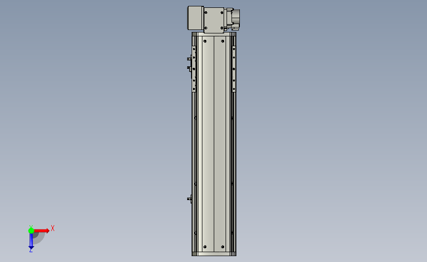 PTB 一般环境皮带样式PTB14-L40-400-RD-M20-C4(解密) 俯视图
