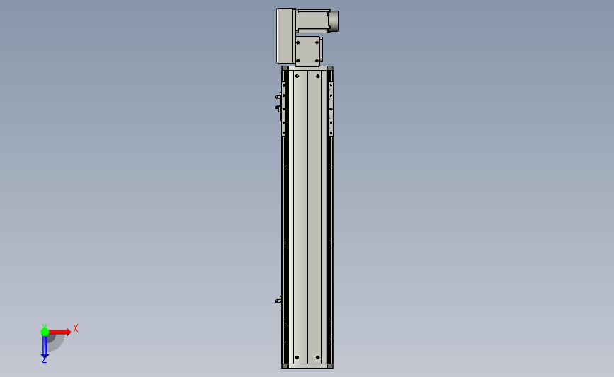 PTB 一般环境皮带样式PTB14-L40-500-R-M20-C4(解密) 俯视图