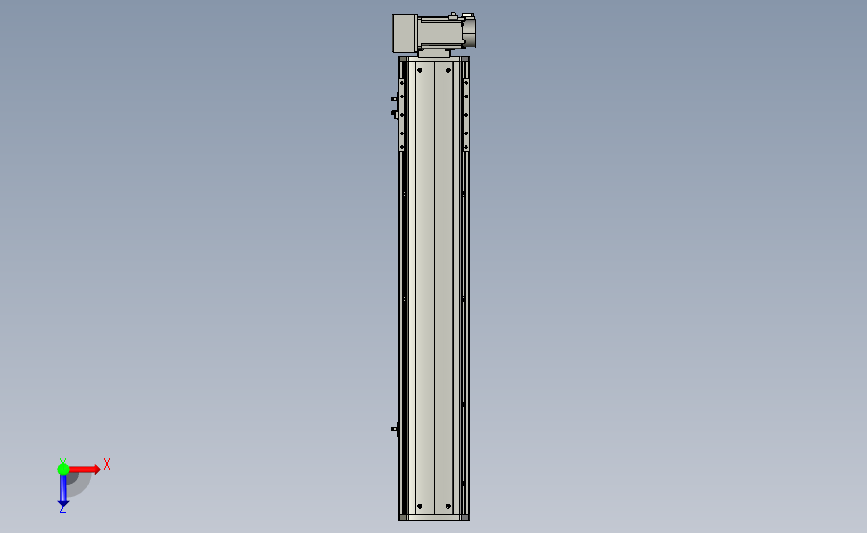 PTB 一般环境皮带样式PTB14-L40-600-RU-M20-C4(解密) 俯视图