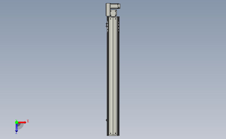 PTB 一般环境皮带样式PTB14-L40-1050-R-M20-C4(解密) 俯视图