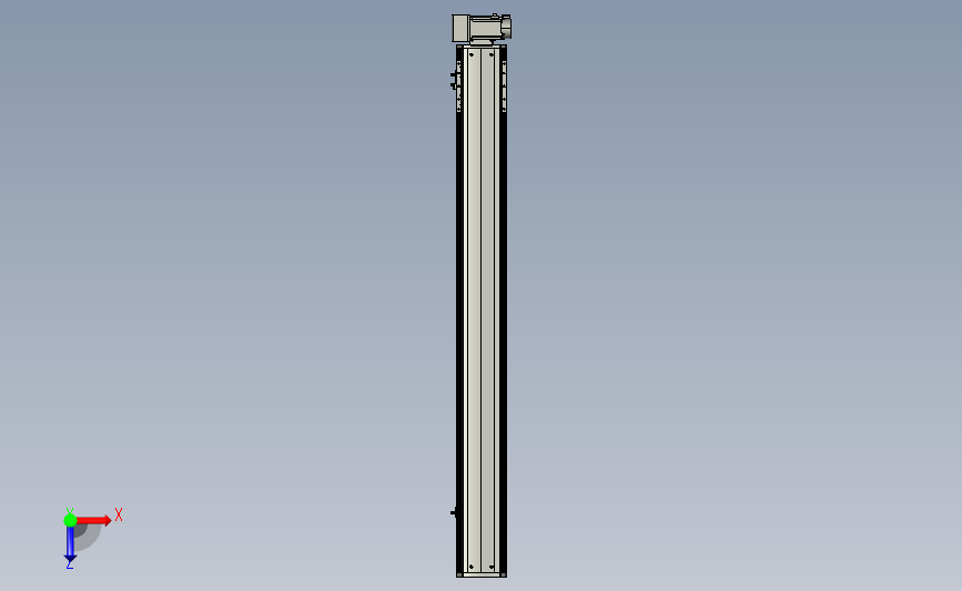 PTB 一般环境皮带样式PTB14-L40-1150-RU-M20-C4(解密) 俯视图