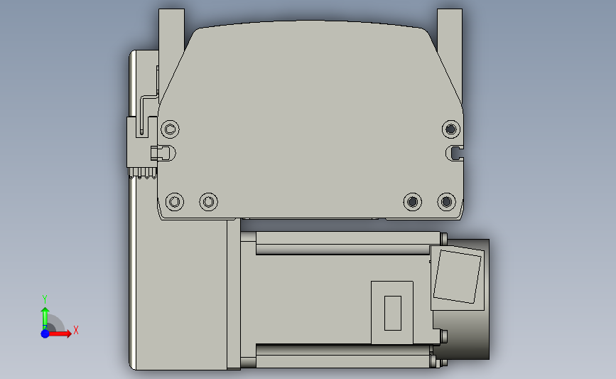 PTB 一般环境皮带样式PTB14-L40-2150-RD-M20-C4(解密) 正面视图